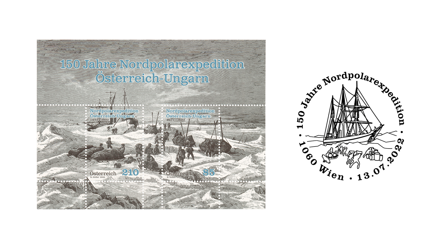 Sondermarke 150 Jahre Österreichisch-Ungarische Nordpolarexpedition 1872-1874